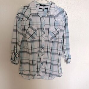 Men’s Carbon XL button down long sleeve shirt